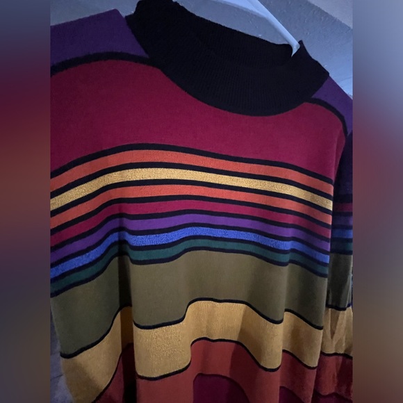 Rainbow vintage sweatshirt sz Large - Picture 4 of 8